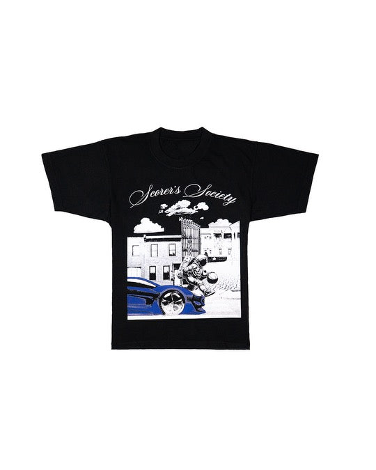"Scorer's Street" T-Shirt in Black