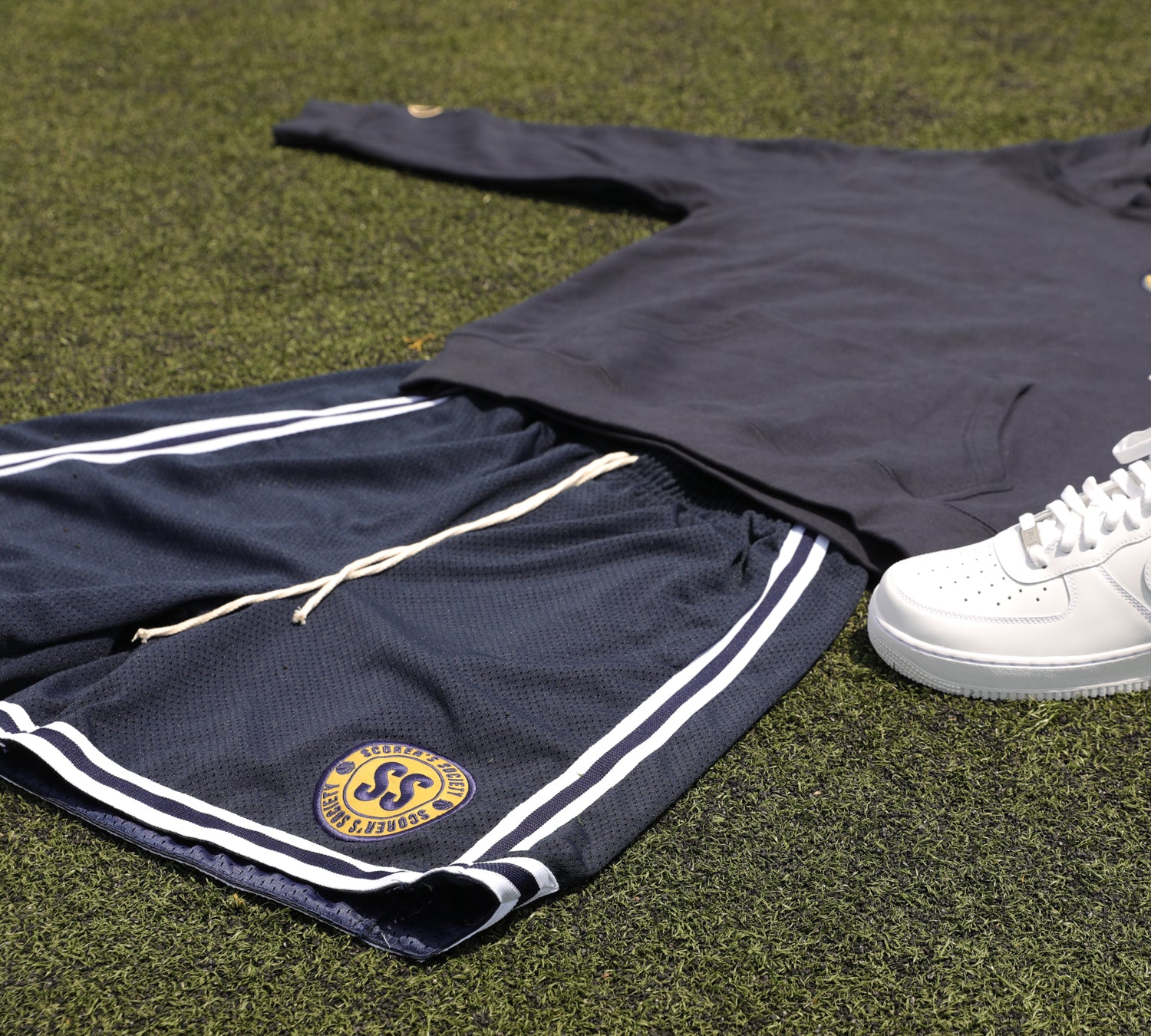 Scorer's Society Varsity Shorts in-Navy