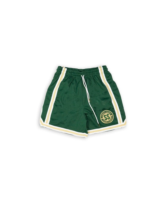 Scorer's Society Varsity Shorts in Forest Green