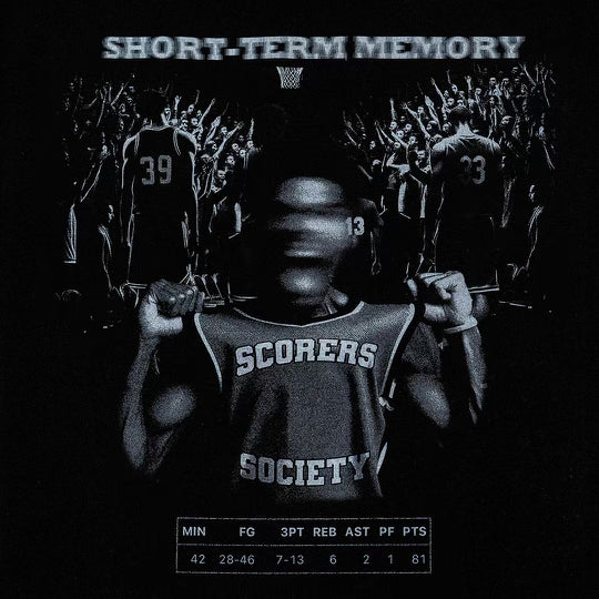 "Short-Term Memory Elite Scorer" T Shirt in Black